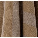 bloomingville plaid coton recycle brun marron rayures franges katrin