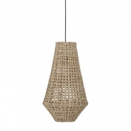grande suspension oblongue xl fibre naturelle tresseee ecorce bananier