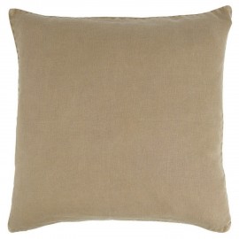 Housse de coussin carrée beige lin IB Laursen