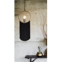 madam stoltz suspension style art deco franges noires laiton