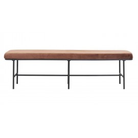 house doctor comma banc velours rouille metal noir Bf0404