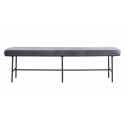 house doctor comma banc design metal noir velours gris Bf0402