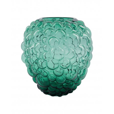 house doctor vase verre bulles mousse vert emeraude foam