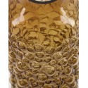 house doctor vase verre ambre marron bulles foam chic