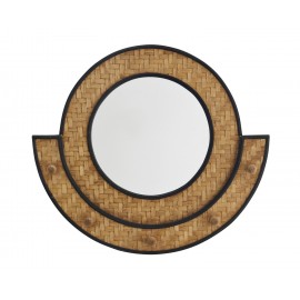 Dekorativer Holzspiegel mit Haken Madam Stoltz