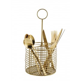 panier metal dore range couverts compartiments madam stoltz