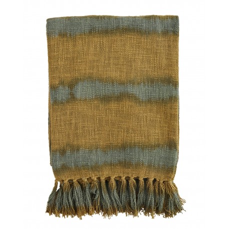 madam stoltz plaid tie and dye jaune moutarde vert