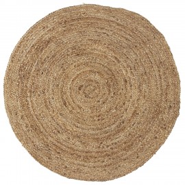 iblaursen petit tapis rond jute naturel 90 cm