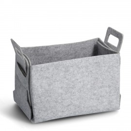 grand panier feutre gris design zeller