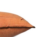 hkliving coussin salon rectangle orange lin coton