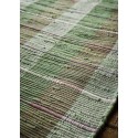 madam stoltz tapis chambre vert carreaux tartan ecossais coton