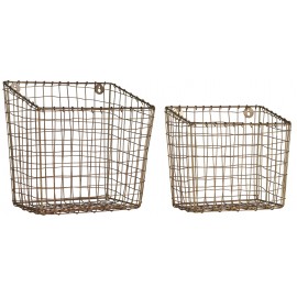 panier a suspendre rangement en fil metallique laiton ib laursen