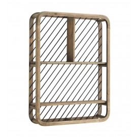 petite etagere murale etroite bois rectangulaire vintage madam stoltz