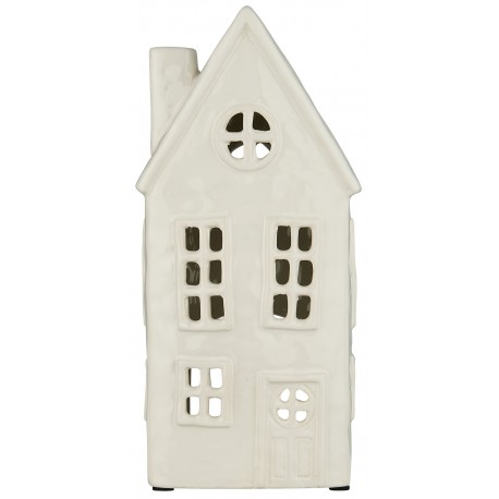 petite maison blanche ceramique bougeoir photophore ib laursen