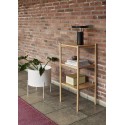 petite etagere colonne 3 plateaux design scandinave bois clair hubsch