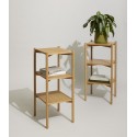petite etagere colonne 3 plateaux design scandinave bois clair hubsch