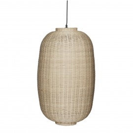 suspension design ovale rotin hubch scandinave