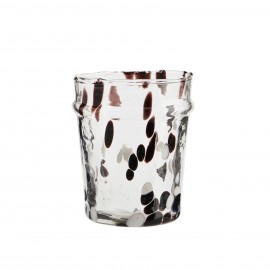 verre a eau tachete brun madam stoltz