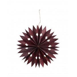 madam stoltz decoration murale etoile led rouge