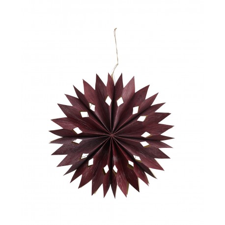 madam stoltz decoration murale etoile led rouge