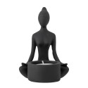 bougeoir statuette zen posture yoga lotus bloomingville