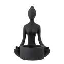 bougeoir statuette zen posture yoga lotus bloomingville