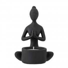 bougeoir statuette posture yoga lotus zen bloomingville