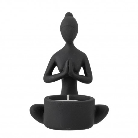 bougeoir statuette posture yoga lotus zen bloomingville
