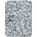 plaid matelasse coton fleuri bleu ib laursen