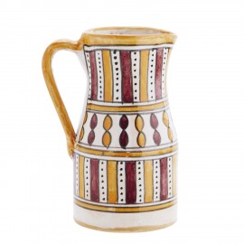 pichet gres poterie peint colore madam stoltz