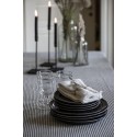 assiette plate noire rustique gres style campagne ib laursen