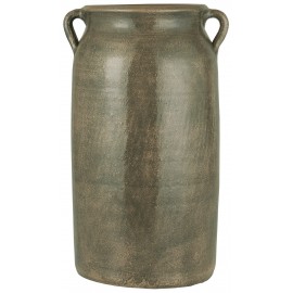grand vase poterie gres gris rustique ib laursen