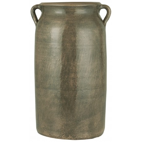 grand vase poterie gres gris rustique ib laursen