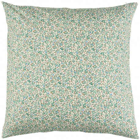 grande housse de coussin style liberty vert ib laursen coton 60 x 60 cm