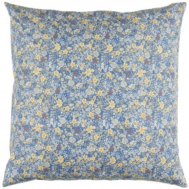 grande housse coussin fleuri bleu 60 x 60 cm ib laursen