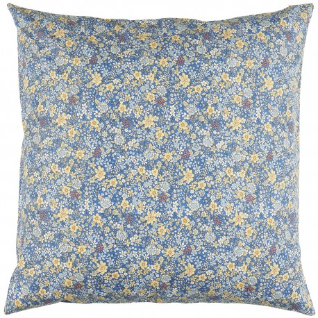 grande housse coussin fleuri bleu 60 x 60 cm ib laursen