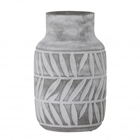 vase gris mat ceramqiue bloomingville saku