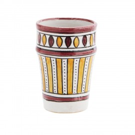 tasse beldi marocaine peinte a la main orange madam stoltz