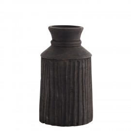 poterie rustique terre cuite vase noir madam stoltz