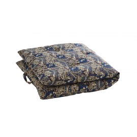 matelas d assise pour banquette imprime poetique bleu madam stoltz