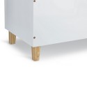 coffre a jouets rangement chambre enfants bois blanc zeller present