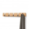 Umbra 318850-390 Perchero de pared con ganchos extraíbles para varios abrigos, color madera