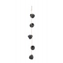 madam stoltz mini vases suspendus terre cuite noir