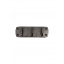 patere murale metal noir patine 3 crochets house doctor pati