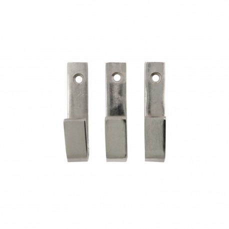 patere design metal argent industriel house doctor bath set de 3