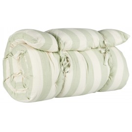 matelas long d assise de sol coton raye vert amande ib laursen