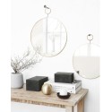 house doctor loop petit miroir mural rond laiton metal dore