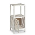 meuble d appoint salle de bains colonne bois blanc ajoure zeller