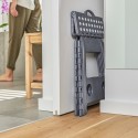 tabouret pliant marchepied haut plastique zeller gris