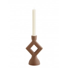 bougeoir gres terracota forme geometrique madam stoltz